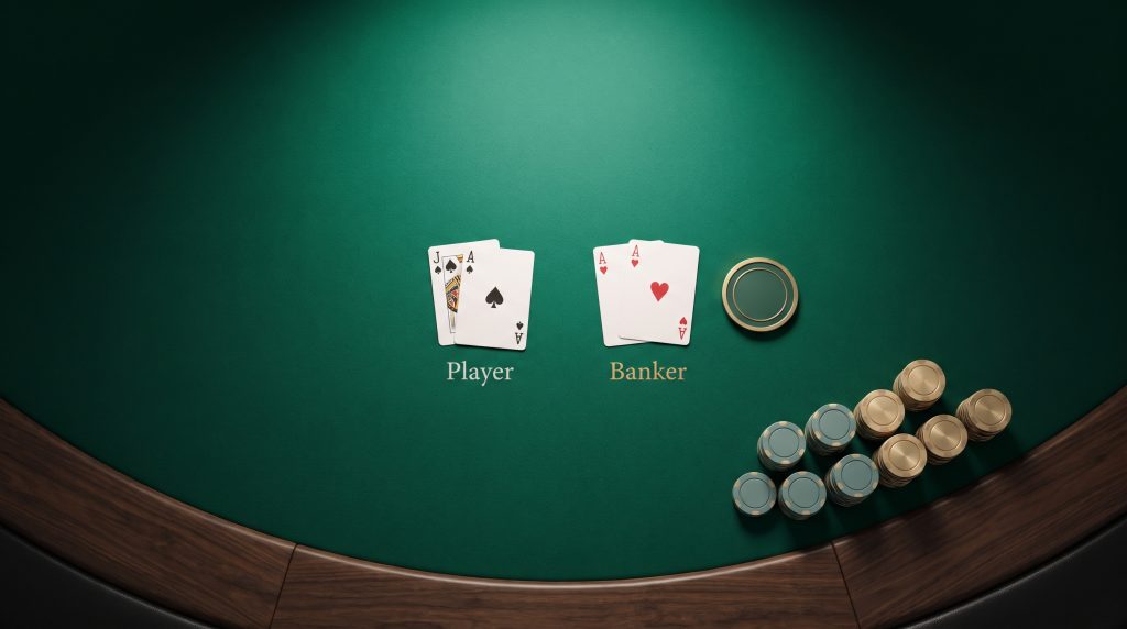 V9BET online casino review illustration: an online casino lobby with slot reels, roulette and playing cards