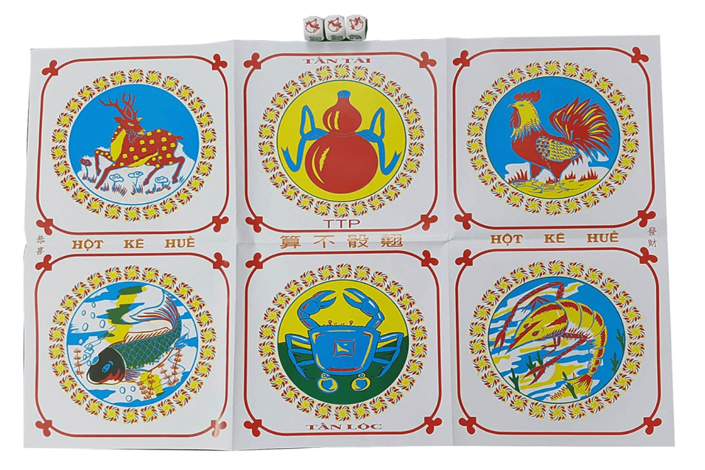 Các biểu tượng truyền thống của Bầu Cua Tôm Cá. Các biểu tượng truyền thống của Bầu Cua Tôm Cá.