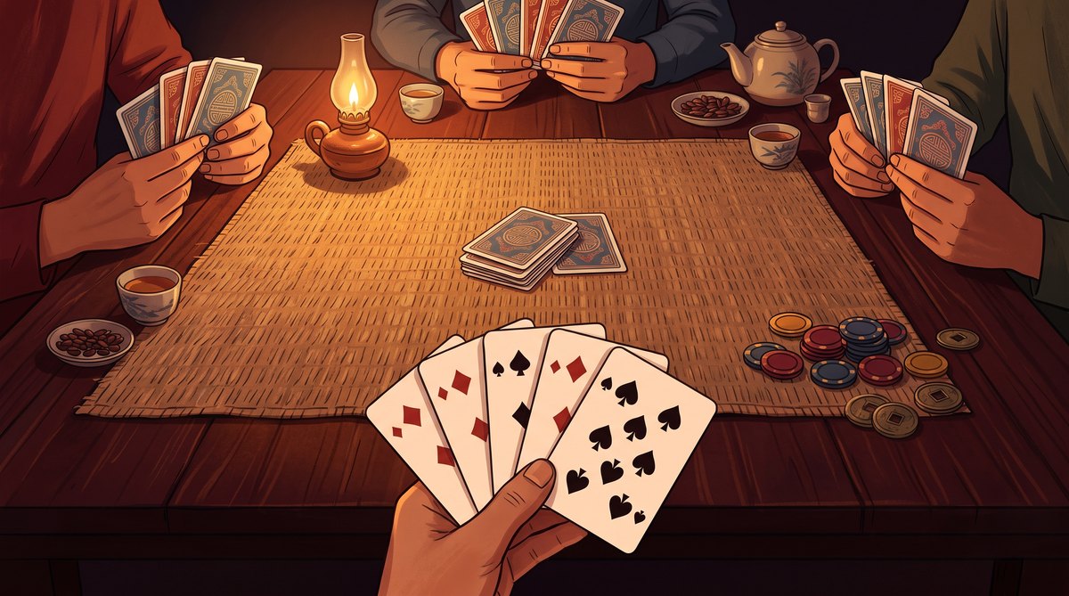 Bài cát tê là gì? Luật chơi bài 6 lá và cách thắng ván